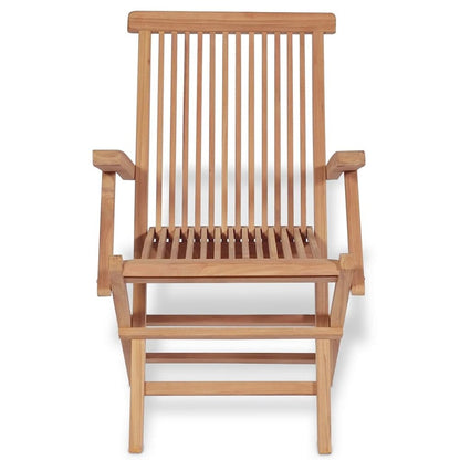 Garden Table And Chair Warm wood color Solid Teak wood 5-Piece Set
