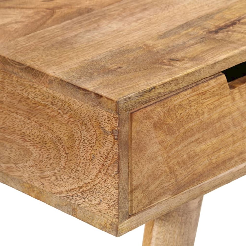 Dressing Table Natural Mango Wood Solid Mango Wood, Engineered Wood