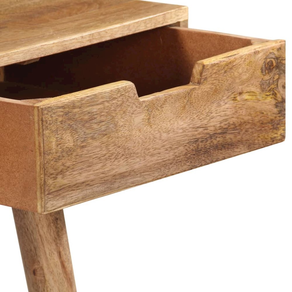 Dressing Table Natural Mango Wood Solid Mango Wood, Engineered Wood