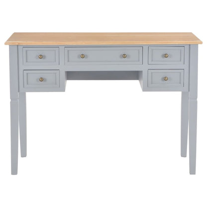 Writing Desk Gray MDF 43.1 in length, 17.7 in width, 30.5 in height