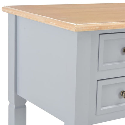 Writing Desk Gray MDF 43.1 in length, 17.7 in width, 30.5 in height