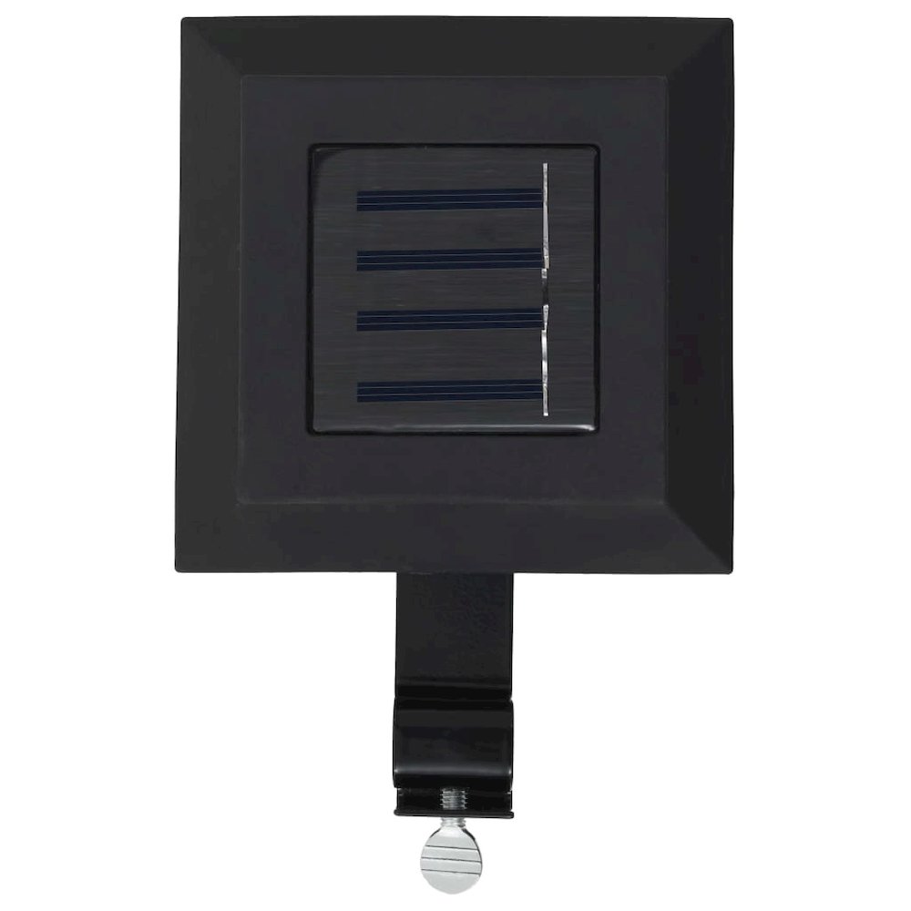Solar Lamp Set of 12 Black Plastic and metal Compact Solar