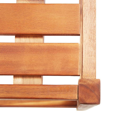 Bar Chair Set of 4 Natural wood Solid Acacia wood Medium