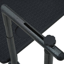 Balcony Table Black Plastic 23.6x25.2x32.9 in Foldable