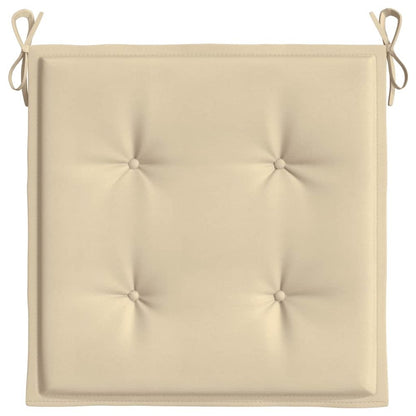 Chair Cushion Set of 2 Beige Oxford fabric (100% polyester)
