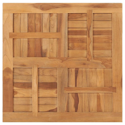 Table Top Teak Solid Teak Wood 31.5x31.5 in Durable Table Top