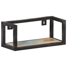 Wall Shelf Set of 2 Mixed color with Black