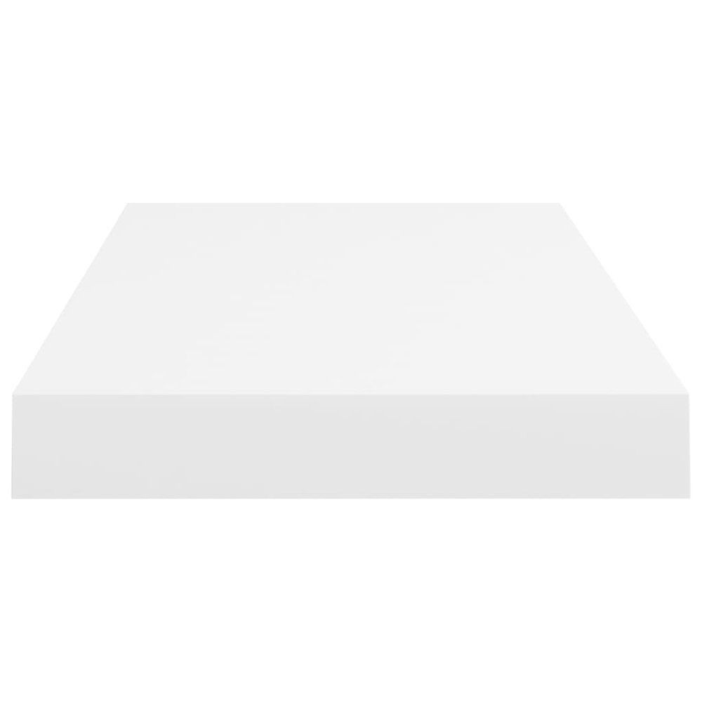 Wall Shelf Set of 2 White Honeycomb MDF, metal Medium