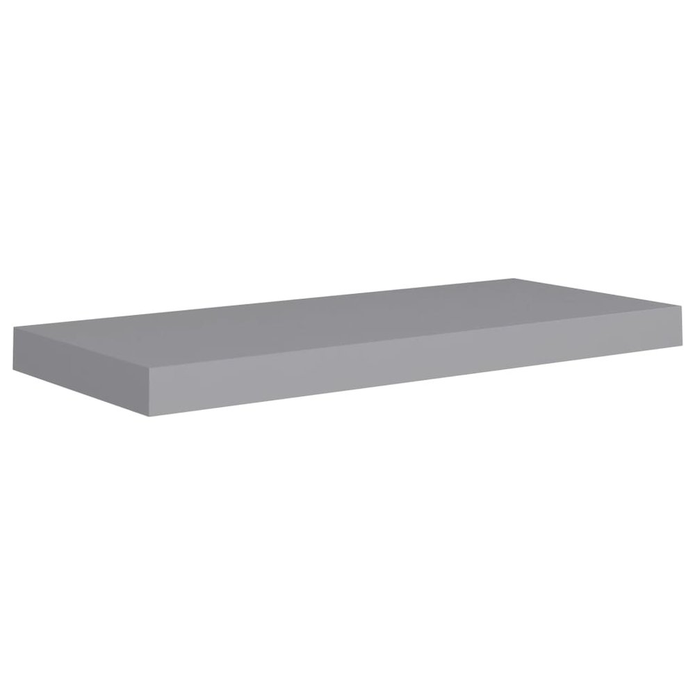 Wall Shelf Set of 2 Gray Honeycomb MDF, metal Medium Wall Shelf