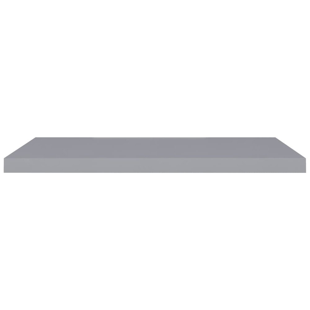 Wall Shelf Set of 2 Gray Honeycomb MDF, metal frame Large