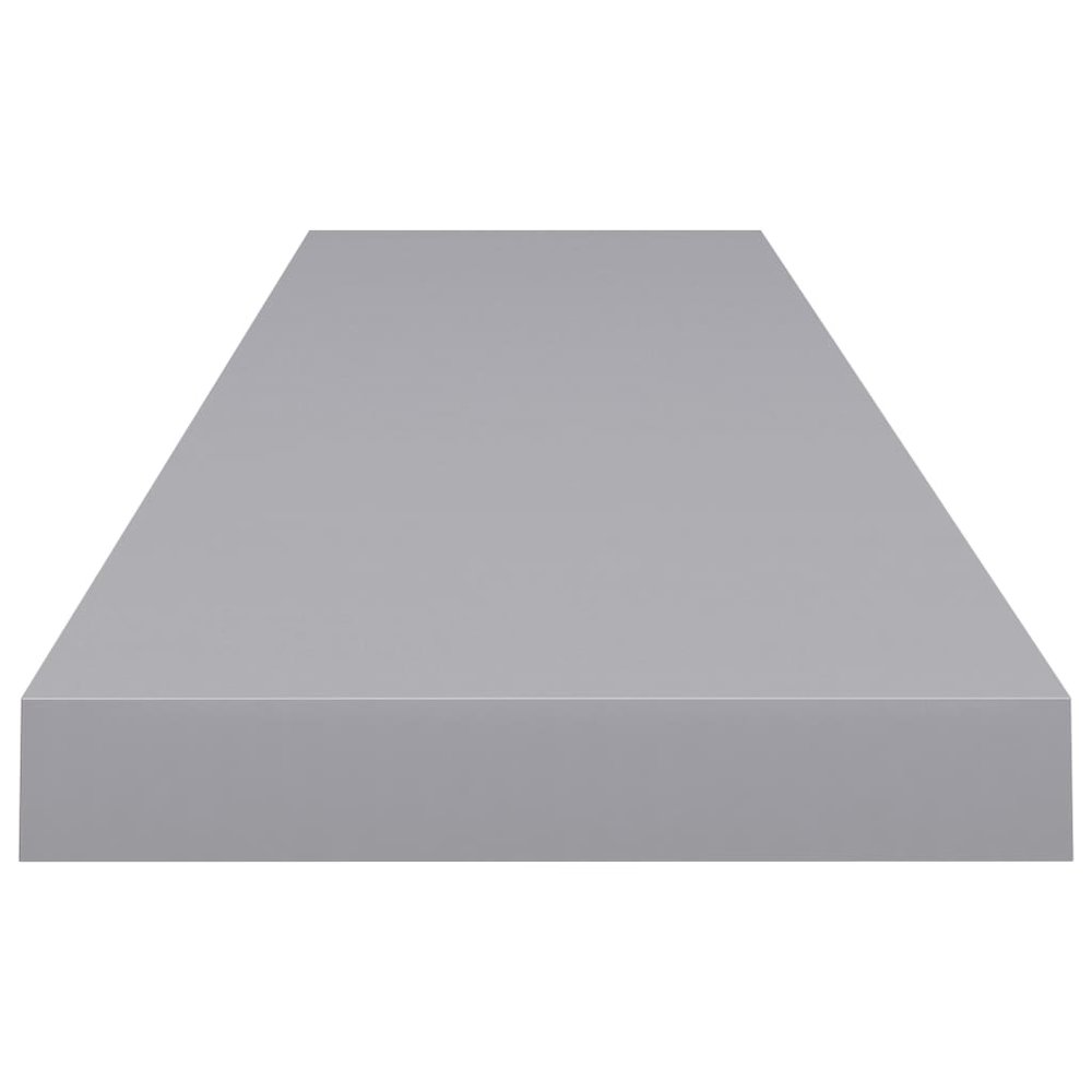 Wall Shelf Set of 4 Grey Honeycomb MDF and metal