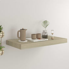 Wall Shelf Oak Honeycomb MDF 19.7 in x 9.1 in x 1.5 in