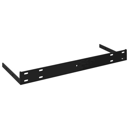 Wall Shelf Set of 2 Oak Honeycomb MDF, metal Medium