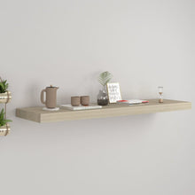 Wall Shelf Oak Honeycomb MDF, Metal Standard Wall Mounting