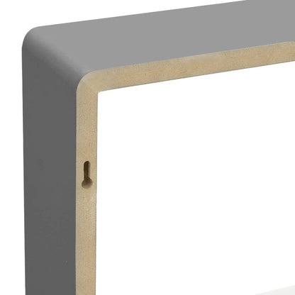 Wall Cube Shelf Set of 3 Grey MDF Small Appealing Design