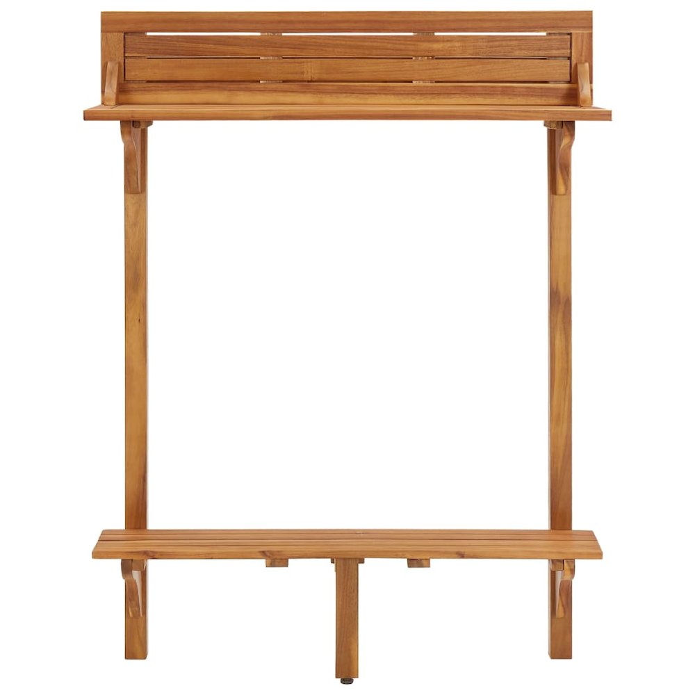 Bar Table Natural wood Solid acacia wood Medium Footrest