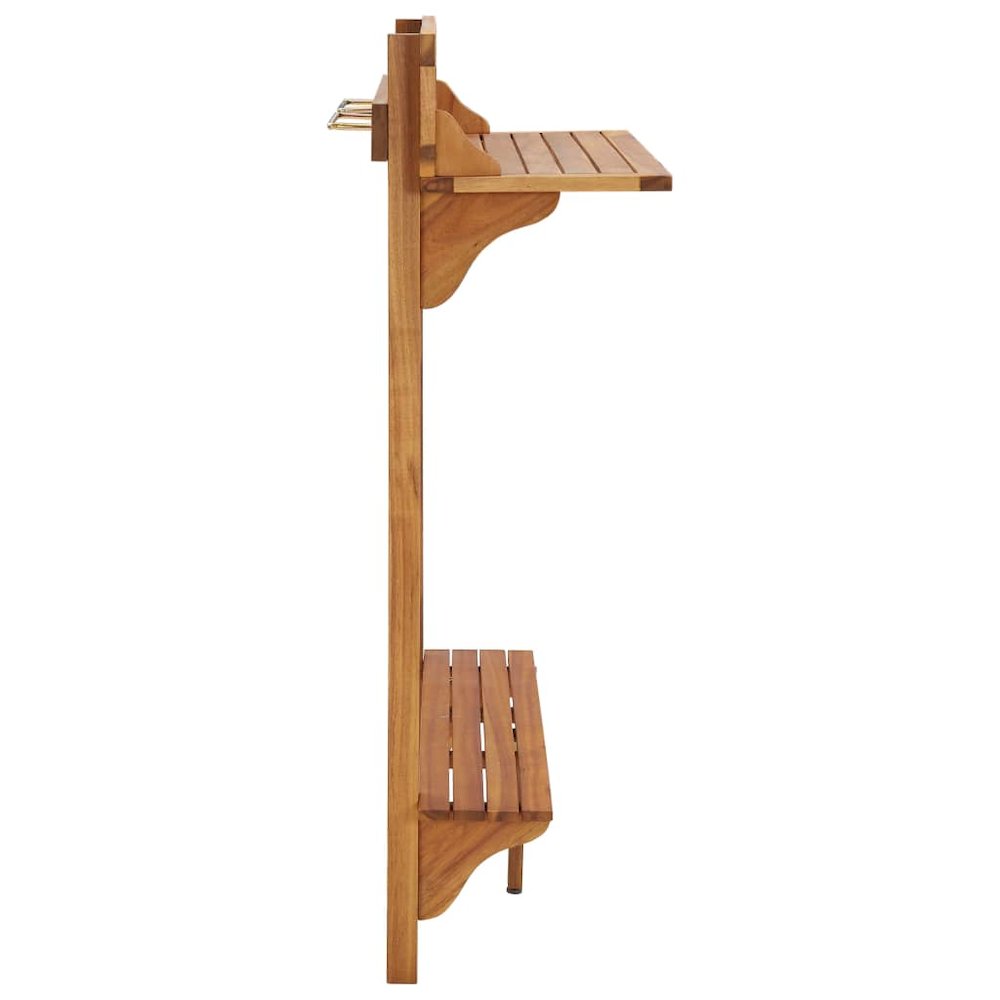 Bar Table Natural wood Solid acacia wood Medium Footrest