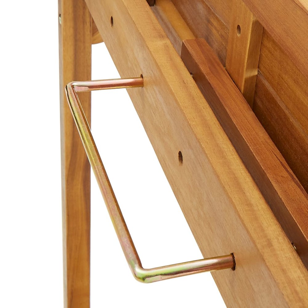 Bar Table Natural wood Solid acacia wood Medium Footrest