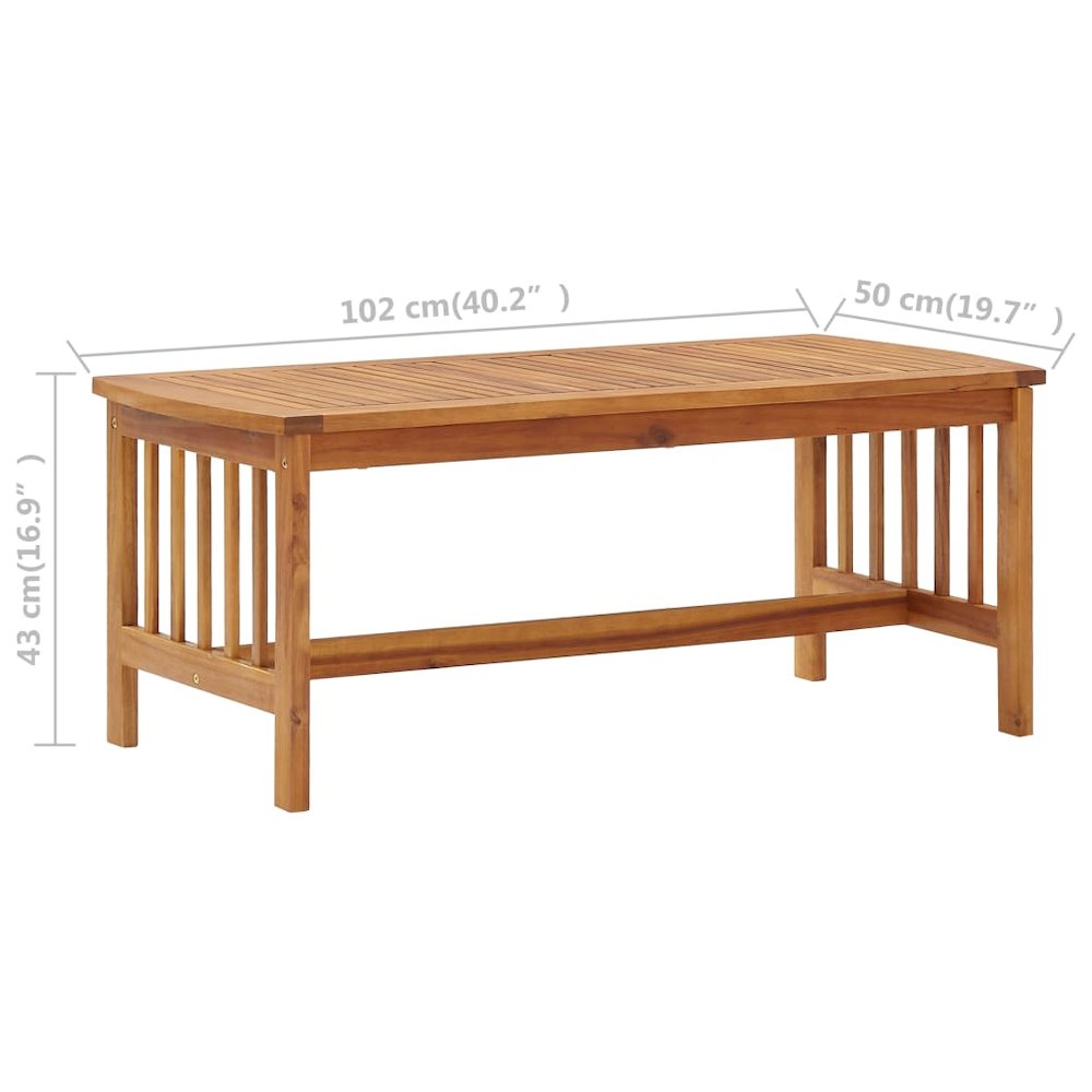 Garden Lounge Set Brown Solid acacia wood Medium Durable