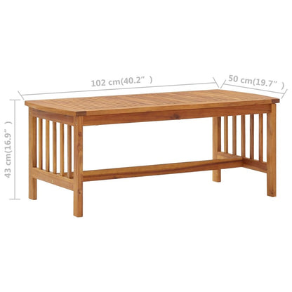 Garden Lounge Set Brown Solid acacia wood Medium Durable