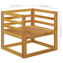 Wooden Chair Natural Wood Solid Acacia Wood Durable Armchair