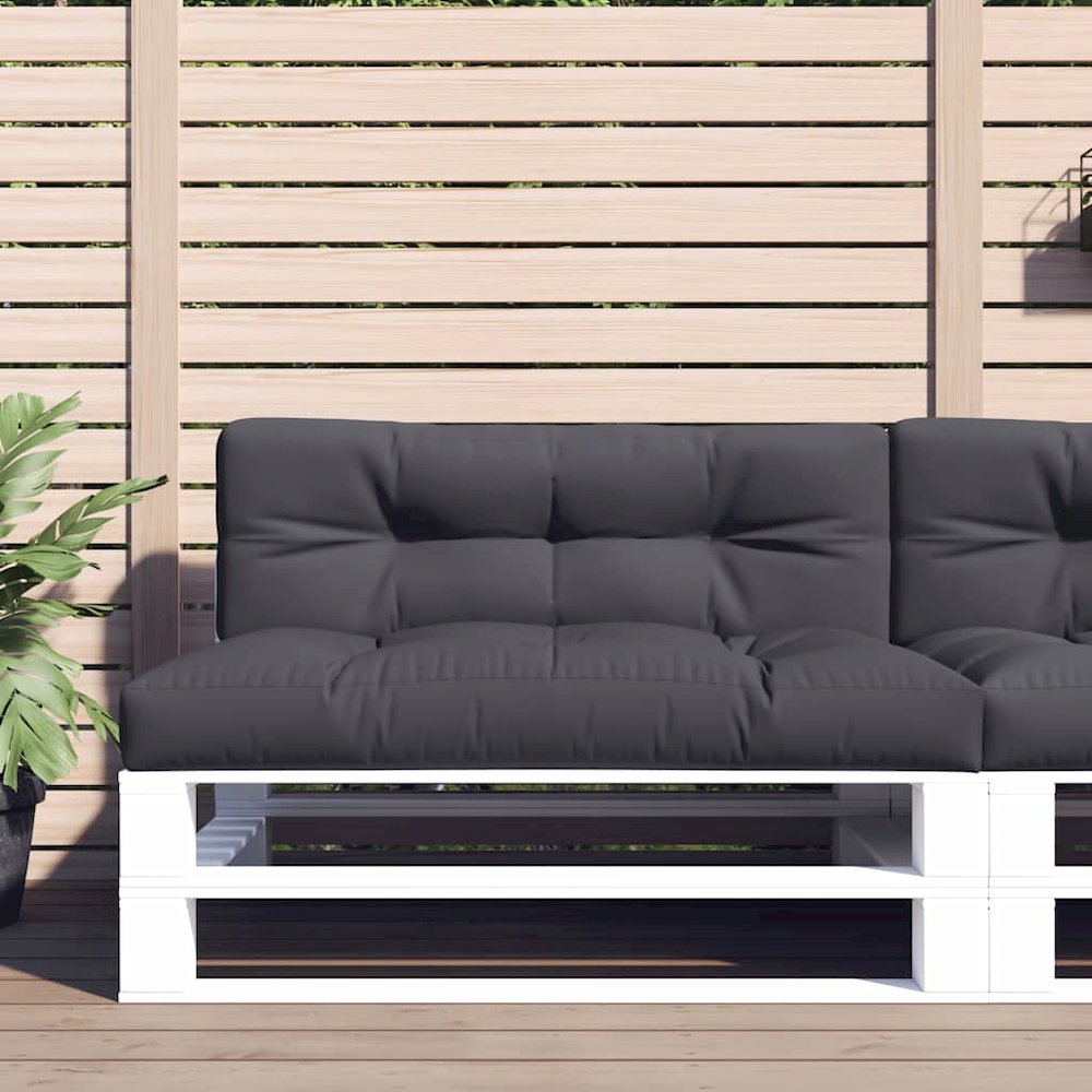 Pallet Cushion Anthracite 100% Polyester 47.2 x 15.7 x 4.7 in