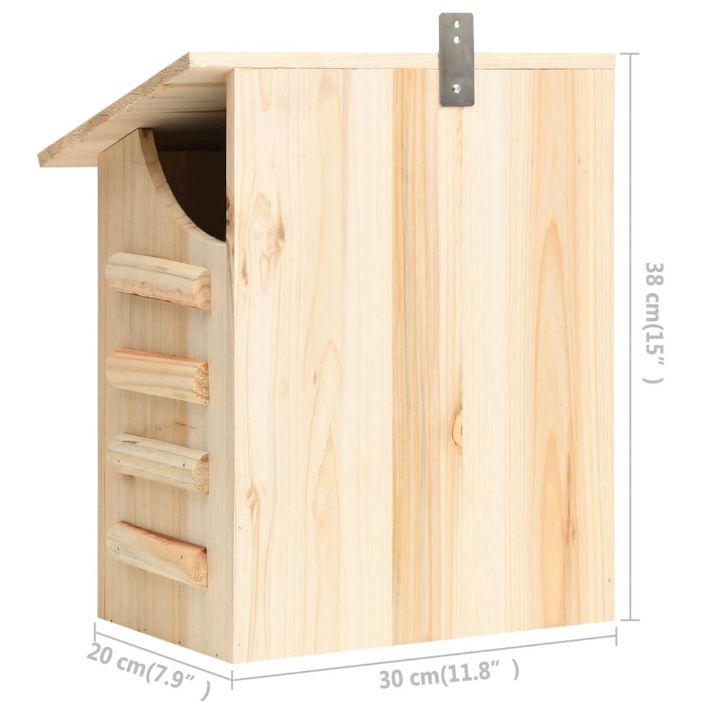 Bat House Natural Wood Solid Firwood Medium Bat House