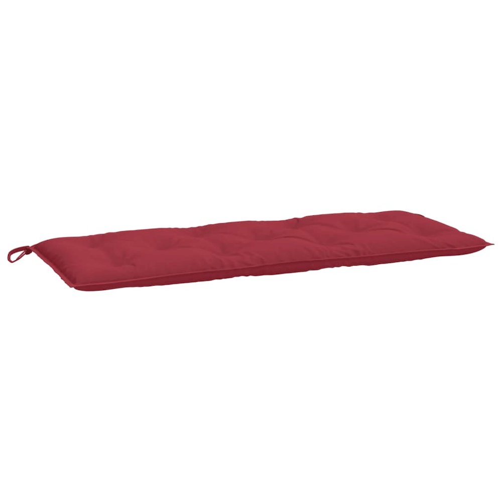 Garden Bench Cushion Set of 2 Wine Red