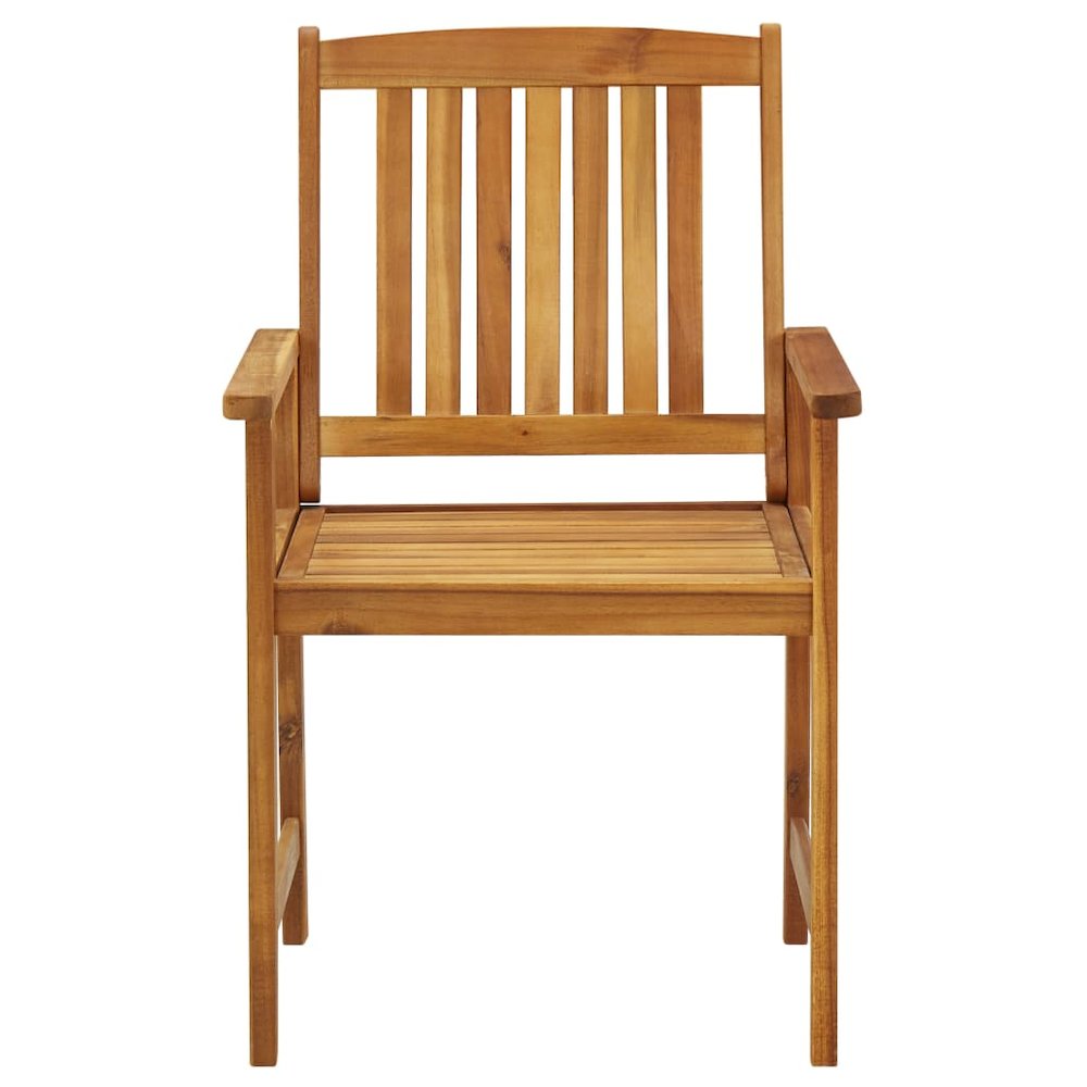 Garden Chair Set of 2 Wooden, Green