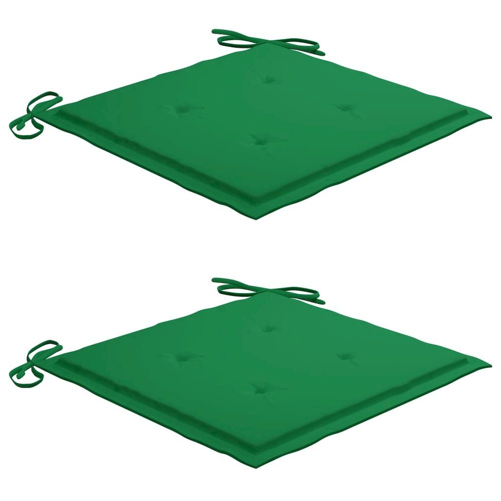 Garden Chair Set of 2 Wooden, Green