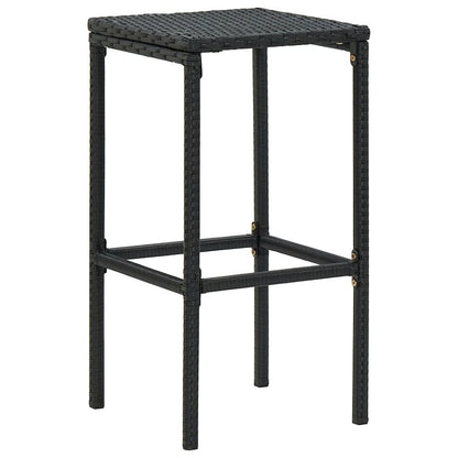 Garden Bar Set Black, Cream white