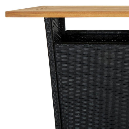 Garden Bar Set Black, Cream white