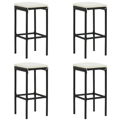 Garden Bar Set Black, Cream white