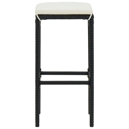 Garden Bar Set Black, Cream white