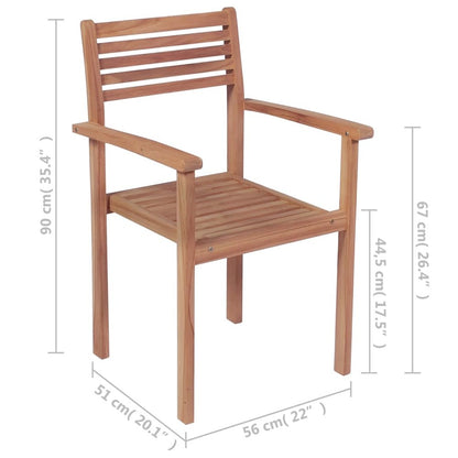 Garden Chair Set of 2 Teak Teak wood, polyester Medium