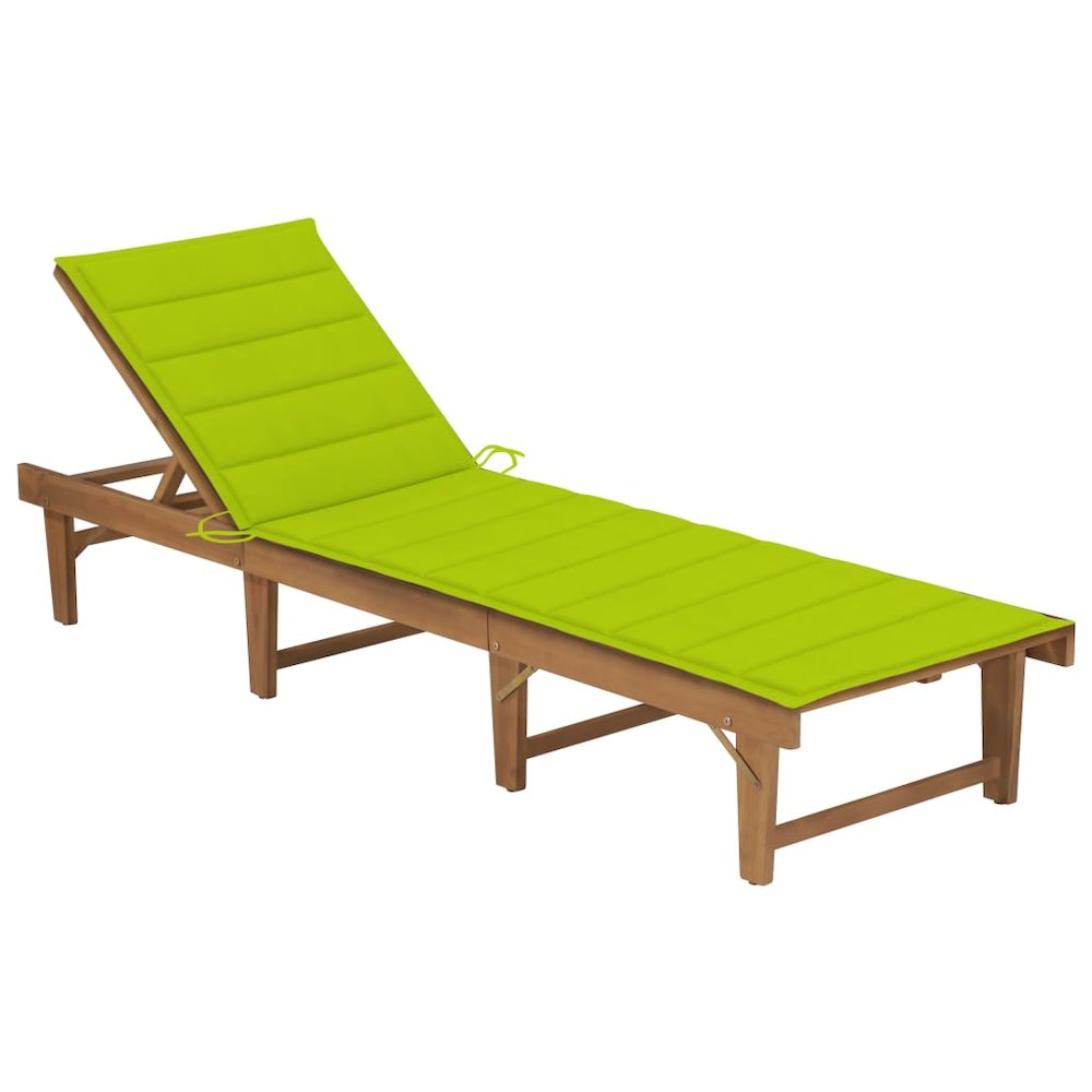 Sun Lounger Acacia Wood Solid Acacia wood