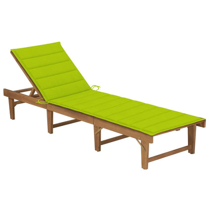 Sun Lounger Acacia Wood Solid Acacia wood