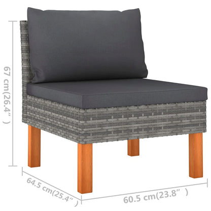 Garden Lounge Set Grey