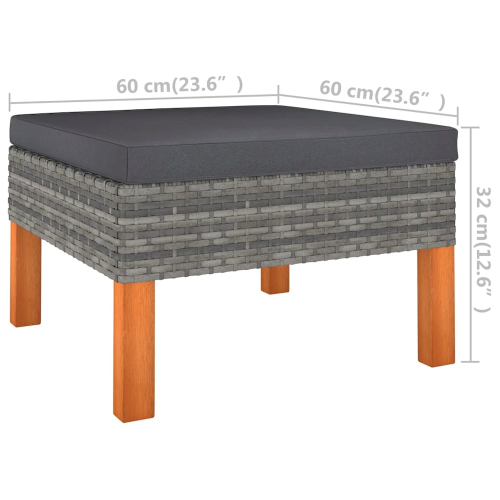 Garden Lounge Set Grey