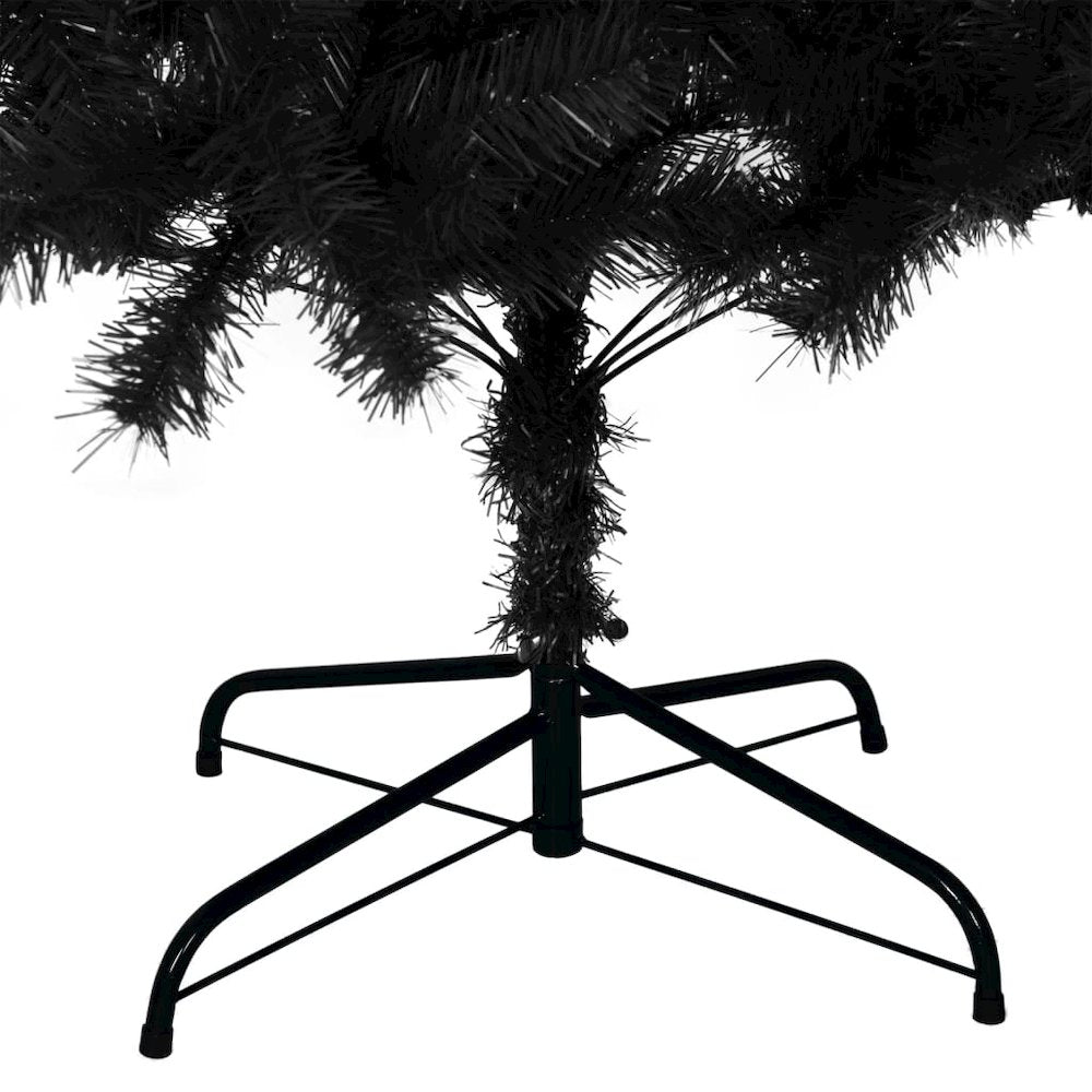 Artificial Christmas Tree Black PVC, steel Large Durable