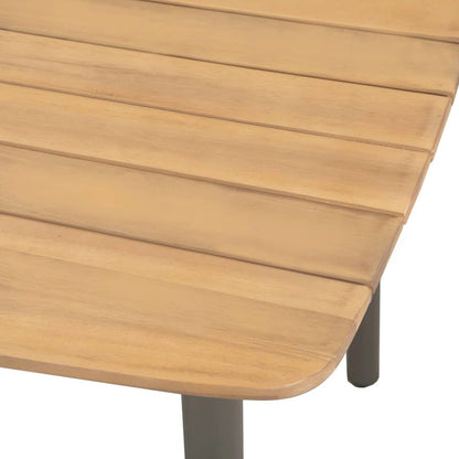 Dining Set Black Solid Acacia wood Standard