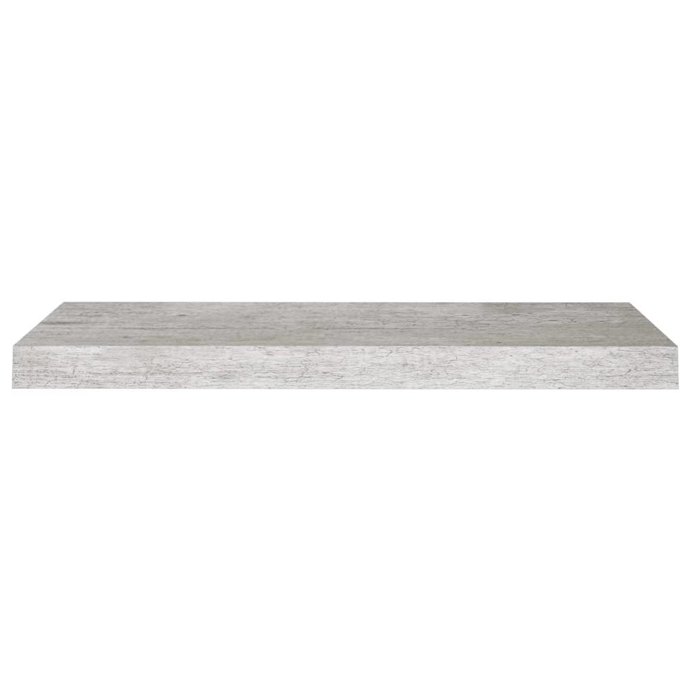 Wall Shelf Set of 2 Concrete grey Honeycomb MDF, metal