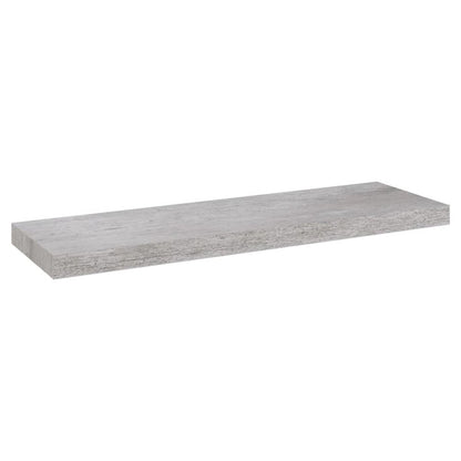 Wall Shelf Set of 2 Concrete grey Honeycomb MDF, metal Large