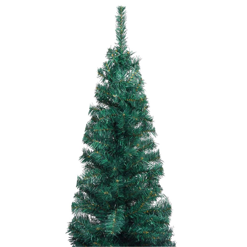 Artificial Christmas Tree Green PVC, Steel, Plastic Slim