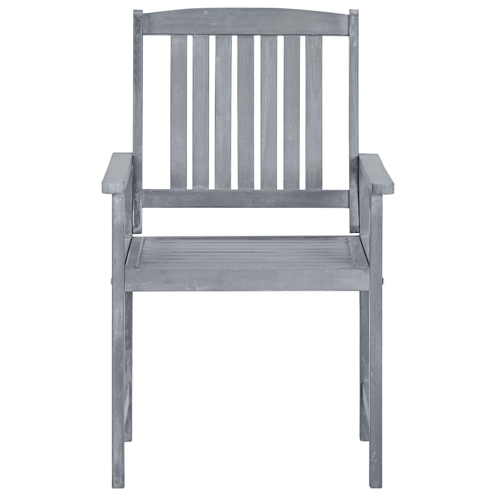 Patio Chair Set of 6 Grey
