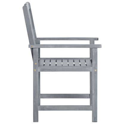 Patio Chair Set of 6 Grey