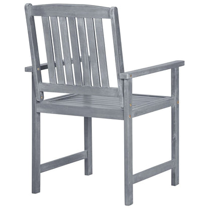 Patio Chair Set of 6 Grey