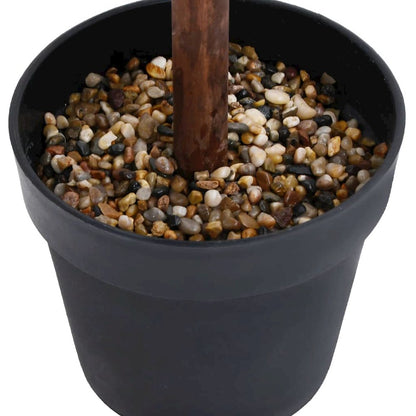 Artificial Plant Mixed Green Polyethylene and Solid Eucalyptus Wood