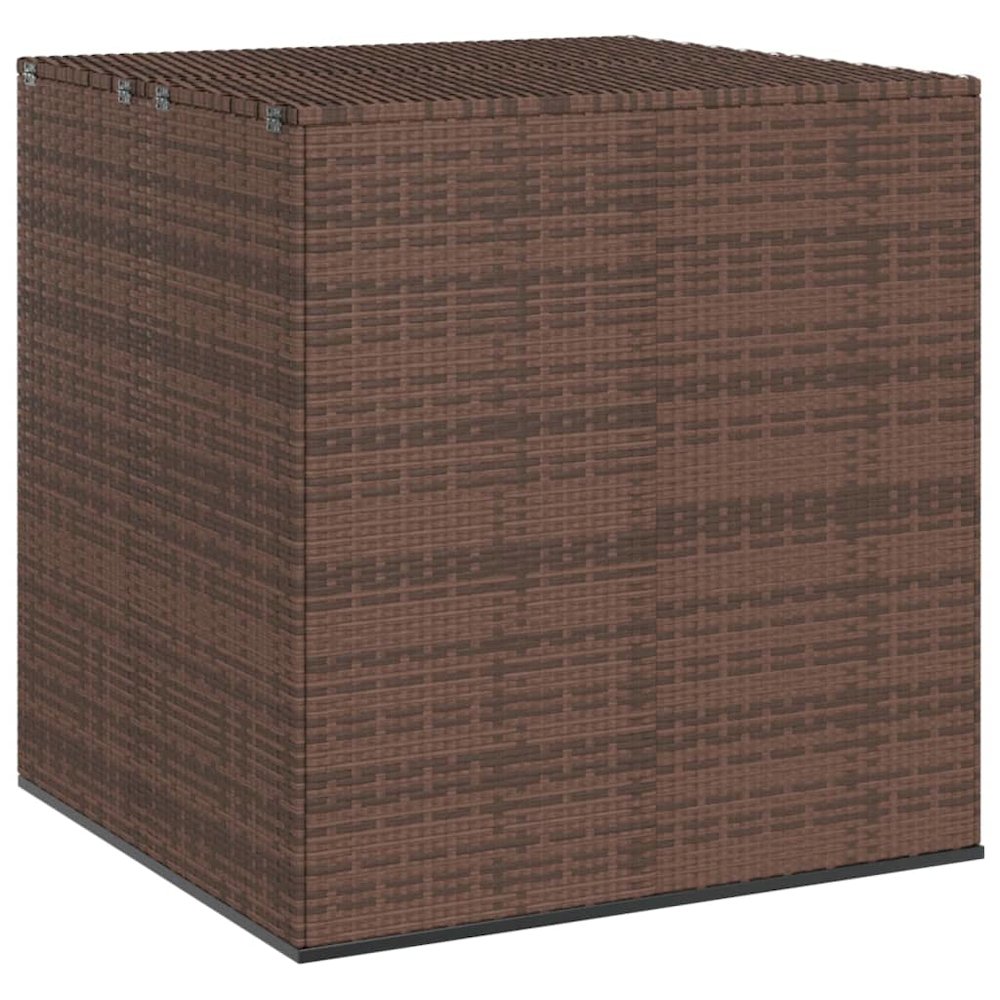 Cushion Box Brown Gradient PE Rattan Large Cushion Box