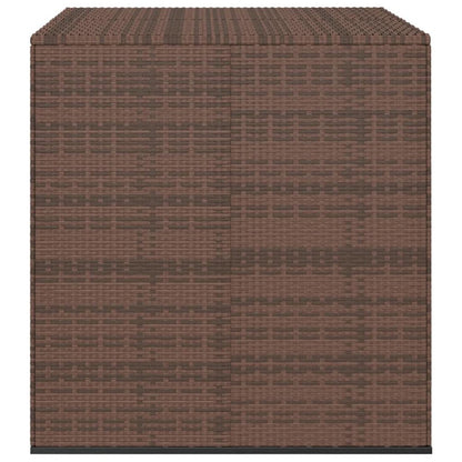 Cushion Box Brown Gradient PE Rattan Large Cushion Box